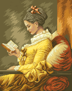 гоблен: Момичето с книгата 